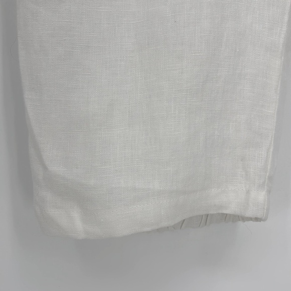 Iximo 100% Linen Paperbag Pants Women’s Size XXL in White New Without Tags! - Picture 9 of 10